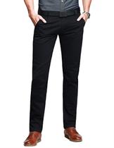 Calça Slim Masculina Match Preta Tapered Flat Front 42 Calça Slim Masculina Match Preta Tapered Flat Front 42