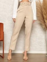 calça social alfaiataria com cinto slim
