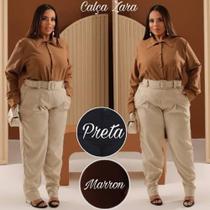 Calça social CENOURA PLUS SIZE em alfaiataria