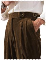Calça social de veludo cotelê Garqia Clyon para homens, ajuste clássico, marrom Calça social de veludo cotelê Garqia Clyon para homens, ajuste clássico, marrom