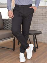Calça Social em Alfaiataria Masculina Skinny com Tecnologia que Nao Amassa Conquest
