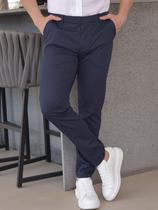 Calça Social em Alfaiataria Masculina Skinny com Tecnologia que Nao Amassa Conquest