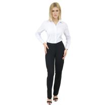 Calça Social Feminina Cigarrete com Bolso
