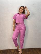 Calça Social Feminina Detalhe Barra Exclusiva