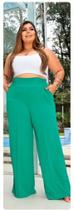 Calça social feminina pantalona tecido duna com forro plus size, g1-g2-g3