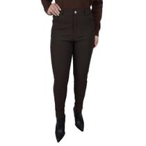 Calça Social Feminina Pellini Slim Marrom - CAL880 Calça Social Feminina Pellini Slim Marrom - CAL880