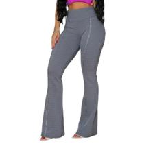 Calça Social Flare Bailarina Com Bolso Cintura Alta Calça Social Flare Bailarina Com Bolso Cintura Alta