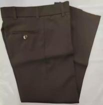 Calça Social infantil / Juvenil em Oxford - Marrom Escuro - COD: BS420