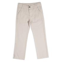 Calça Social Infantil Masculina Mania Kids Slim Color Areia