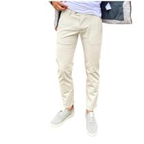 Calça Social Linho Slim - Bege