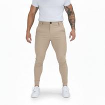 Calça Social Masculina Alfaiataria Com Elastano Sarja