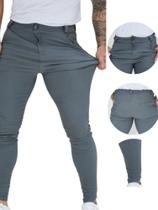 Calça Social Masculina Alfaiataria Com Elastano Sarja