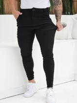 Calça Social Masculina Alfaiataria com Elastano Skinny