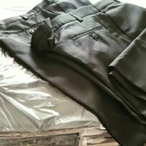 Calça Social Masculina - Alfaiataria - Tecido Oxford - Sem prega - Cor Preta Calça Social Masculina - Alfaiataria - Tecido Oxford - Sem prega - Cor Preta