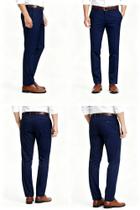 Calça social masculina azul marinho Oxford Calça social masculina azul marinho Oxford
