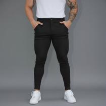 Calça Social Masculina Bengaline Skinny Padrão Alfaiataria Calça Social Masculina Bengaline Skinny Padrão Alfaiataria