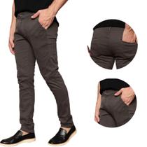 Calça Social Masculina Sarja Esporte Fino Bolso Faca