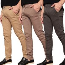 Calça Social Masculina Sarja Slim Fit C Lycra