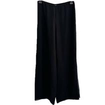 Calça Social Pantalona Fendas Laterais Preta da Aladiah - Tam 40 Calça Social Pantalona Fendas Laterais Preta da Aladiah - Tam 40