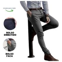 Calça Social Sarja Masculina Esporte Fino