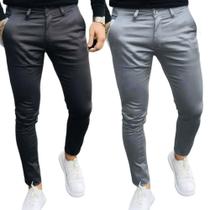 Calça Social Sarja Slim Social Sport Fino