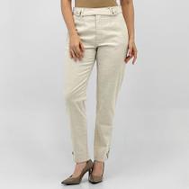 Calça Specific Jeans Cigarrete em Tecido Feminina