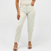 Calça Specific Jeans Reta em Tecido Feminina