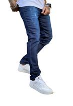 Calça Super Skinny Premium Street Masculino Azul Tendência- Azul - ,