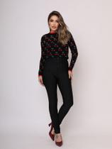 Calça Suplex Power Reduz Medidas Modeladora Zíper Mini Lipo