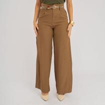 Calça susie pantalona com cinto feminina Calça susie pantalona com cinto feminina