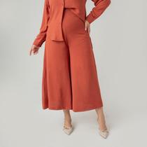 Calça susie pantalona crepe heavy flow feminino