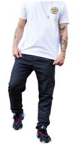 Calça Tactel Masculina Academia Agasalho 2 Bolsos Latera 425