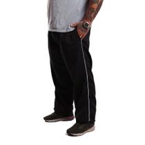 Calça Tactel Ox Silver Plus Size Bolso frente e costa