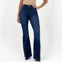 Calça Tanise Jeans Flare Feminina Calça Tanise Jeans Flare Feminina