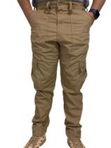 Calça tática em rip stop coyote