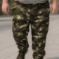 Calça Tática Plus Size Extra Grande Camuflada Bolso Cargo Dryfit Cós Híbrido Tradicional e Elástico