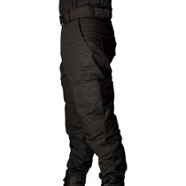 Calça tática preta militar ripstop 06 bolsos
