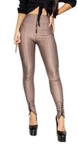 Calça tecido prada encorpado grosso nao marca legging montaria.