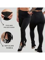 Calça Térmica Cintura Alta Peluciada Flanelada Montaria Academia Moda Casual F7 NEW STYLE