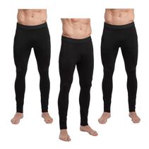 Calça Térmica Segunda Pele Masculina Compressão Esportiva Tamanho Normal e Plus Size Futebol Corrida Kit com 3 Unidades Ciclismo Jiu Jitsu Kanxa