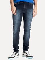 Calça Tommy Jeans Masculina Skinny Simon Flag Escura