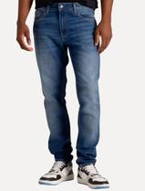 Calça Tommy Jeans Masculina Slim Scanton Flag Pocket Azul Médio