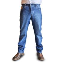 Calça Tradicional Jeans Masculina Rodeio Reforçado Cowboy