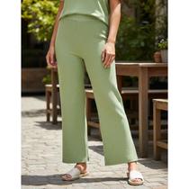 Calça tricot Modal Plus Size Lançamento Causal Tam GG