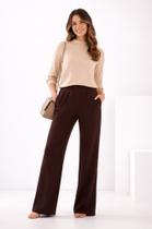 Calça Tricot Pantalona Malha Aspen Lunender 69389 Calça Tricot Pantalona Malha Aspen Lunender 69389