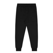 Calça Unissex em Moletom Sem Felpa Preto - Alakazoo