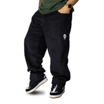 Calça Veludo Brothas And Cash Palhaço Cotelê Preto BRO-277 Cor:pretoTamanho:48