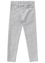 Calça Veludo Cotelê Glitter Prata