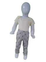 Calça vira pé reversível mijão âncora bebê masculino