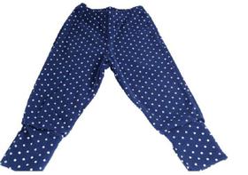 Calça vira pé reversível mijão poá bebê feminino